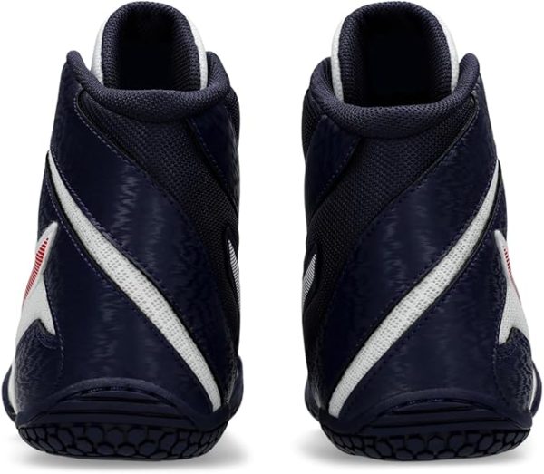 Zapatilla Asics de Lucha MATCONTROL 3 - Blanco y rojo - Imagen 5